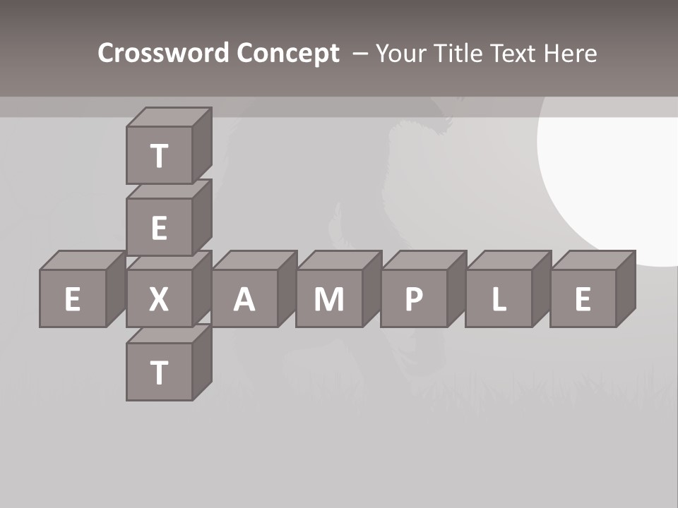 Wolf Lurid Black PowerPoint Template