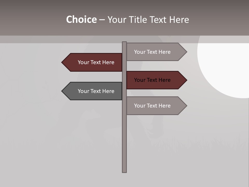 Wolf Lurid Black PowerPoint Template