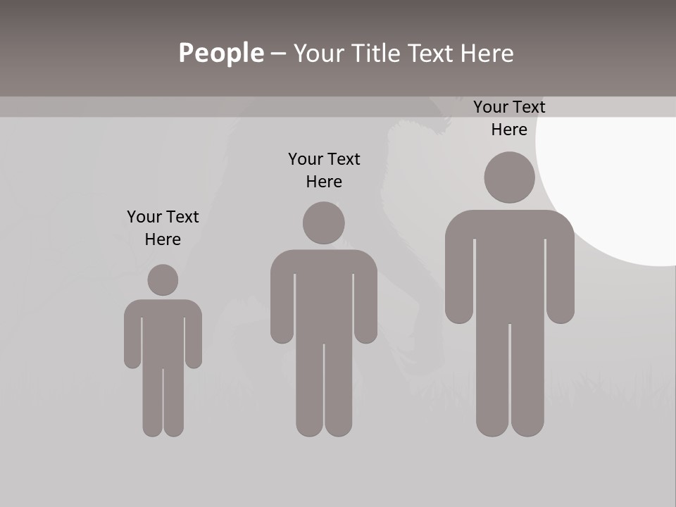 Wolf Lurid Black PowerPoint Template