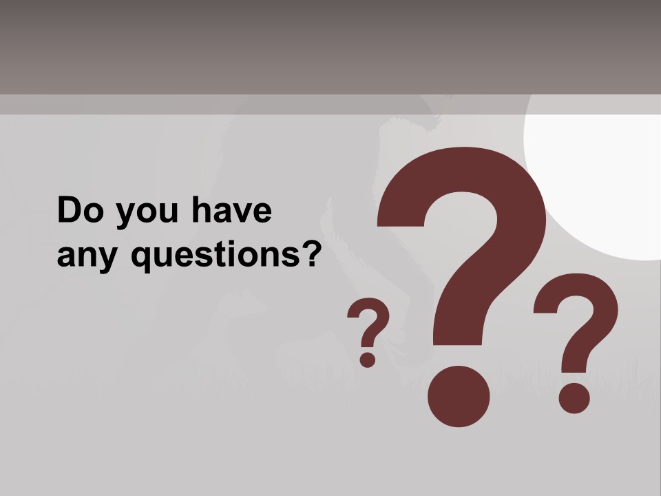 Wolf Lurid Black PowerPoint Template