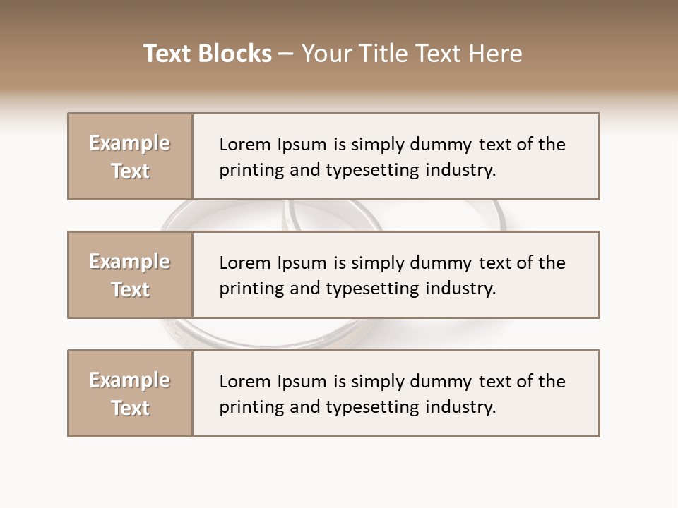 Two Silver Wedding Rings On A White Background PowerPoint Template