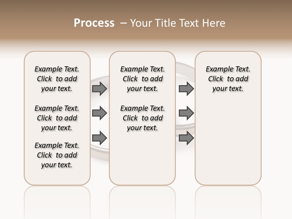 Two Silver Wedding Rings On A White Background PowerPoint Template