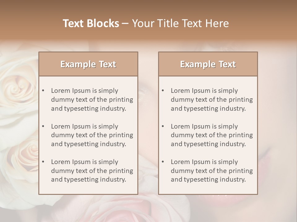 A Woman With Blue Eyes Holding A White Rose PowerPoint Template