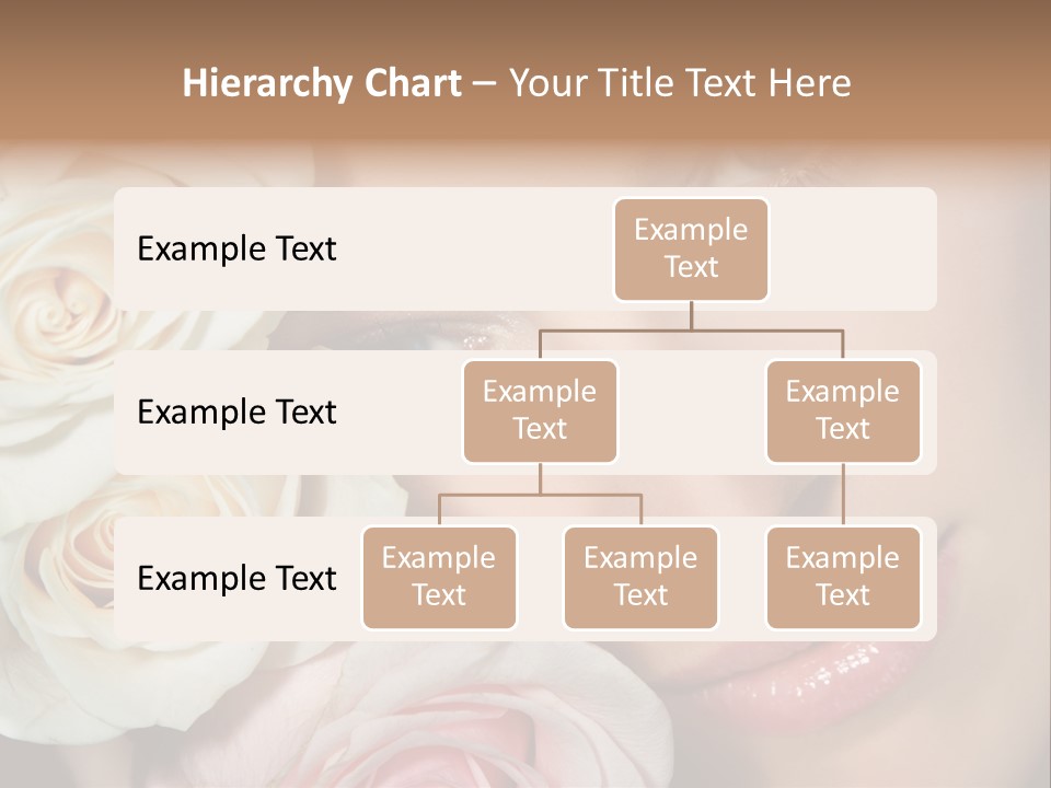 A Woman With Blue Eyes Holding A White Rose PowerPoint Template