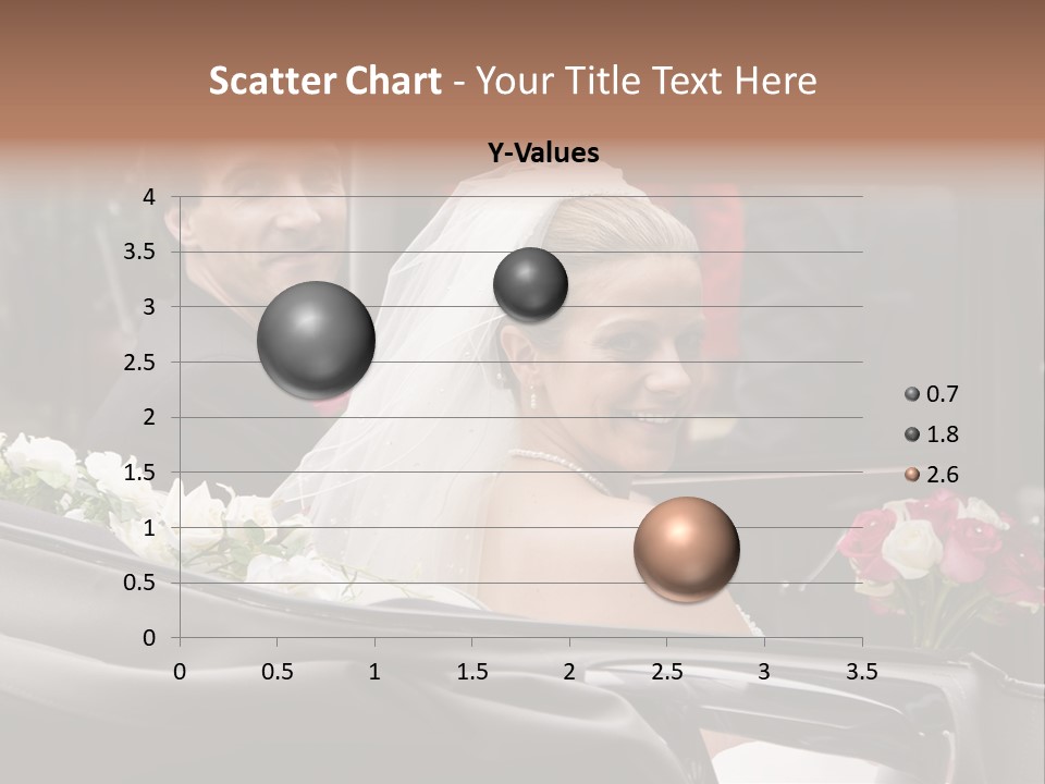 A Bride And Groom In A Horse Drawn Carriage PowerPoint Template