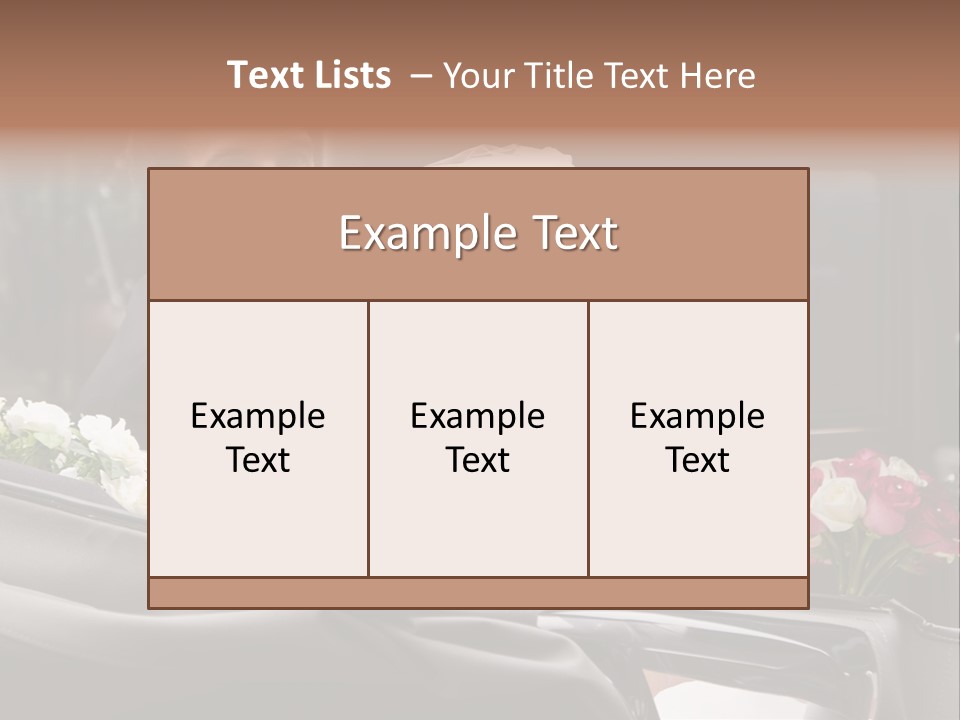 A Bride And Groom In A Horse Drawn Carriage PowerPoint Template