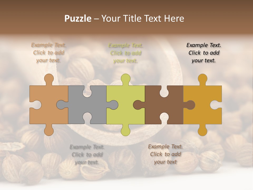 Spice Close Up Coriander PowerPoint Template