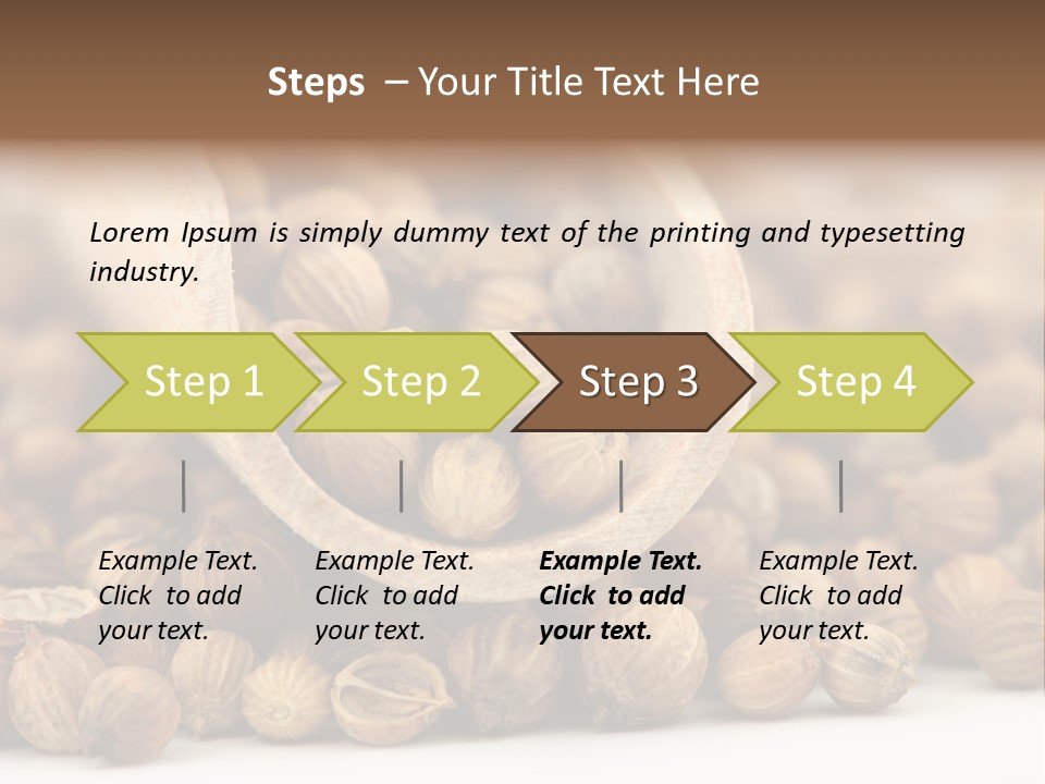 Spice Close Up Coriander PowerPoint Template