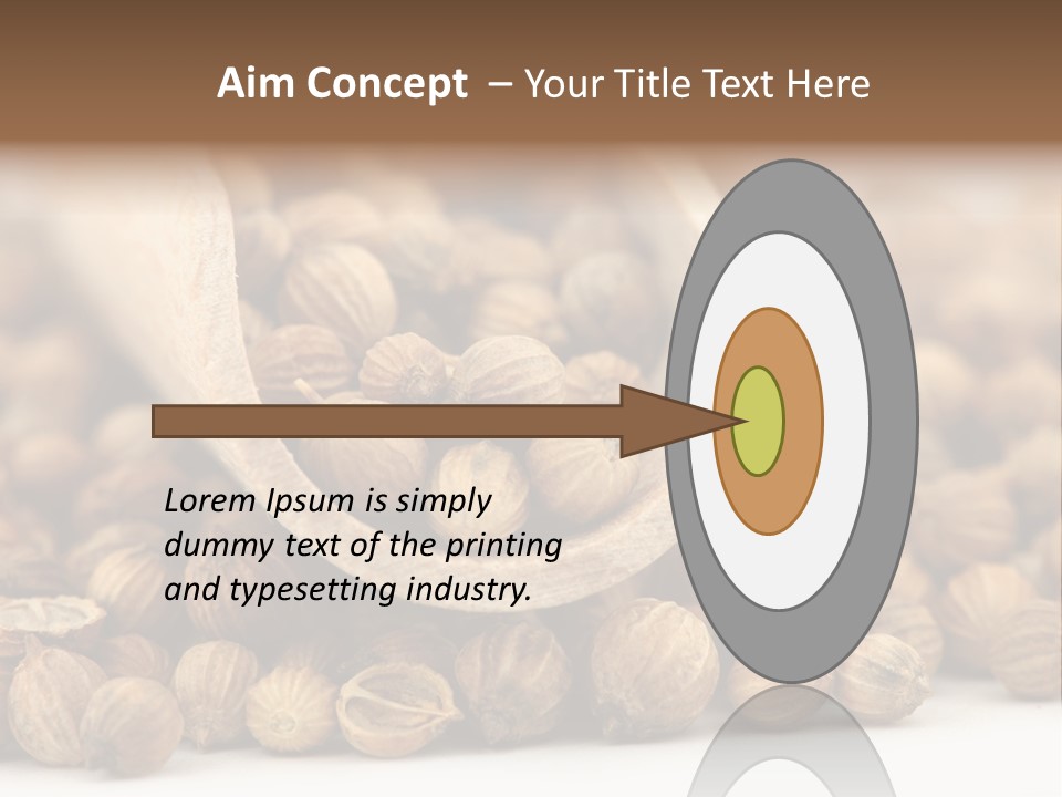 Spice Close Up Coriander PowerPoint Template