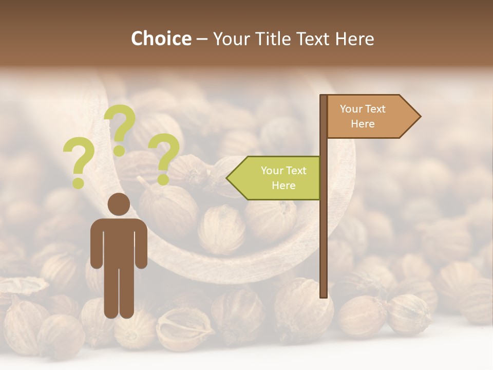 Spice Close Up Coriander PowerPoint Template