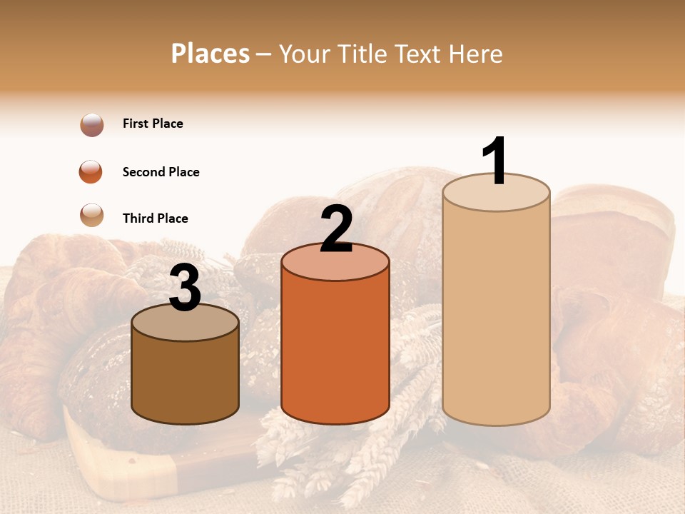 A Bunch Of Bread Powerpoint Template Is Shown PowerPoint Template