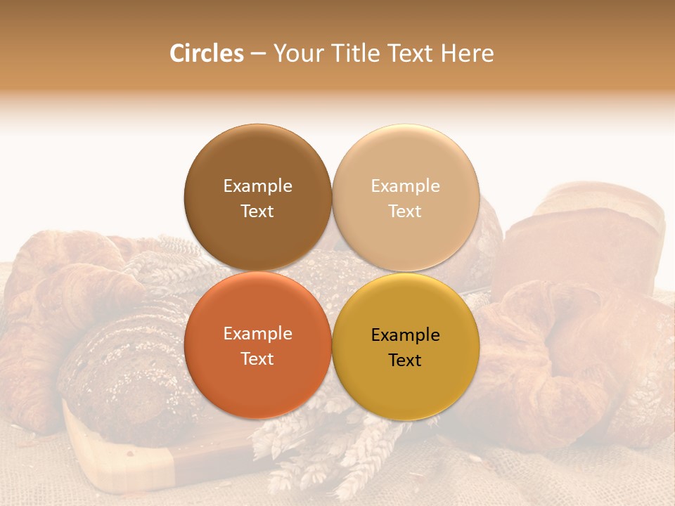 A Bunch Of Bread Powerpoint Template Is Shown PowerPoint Template