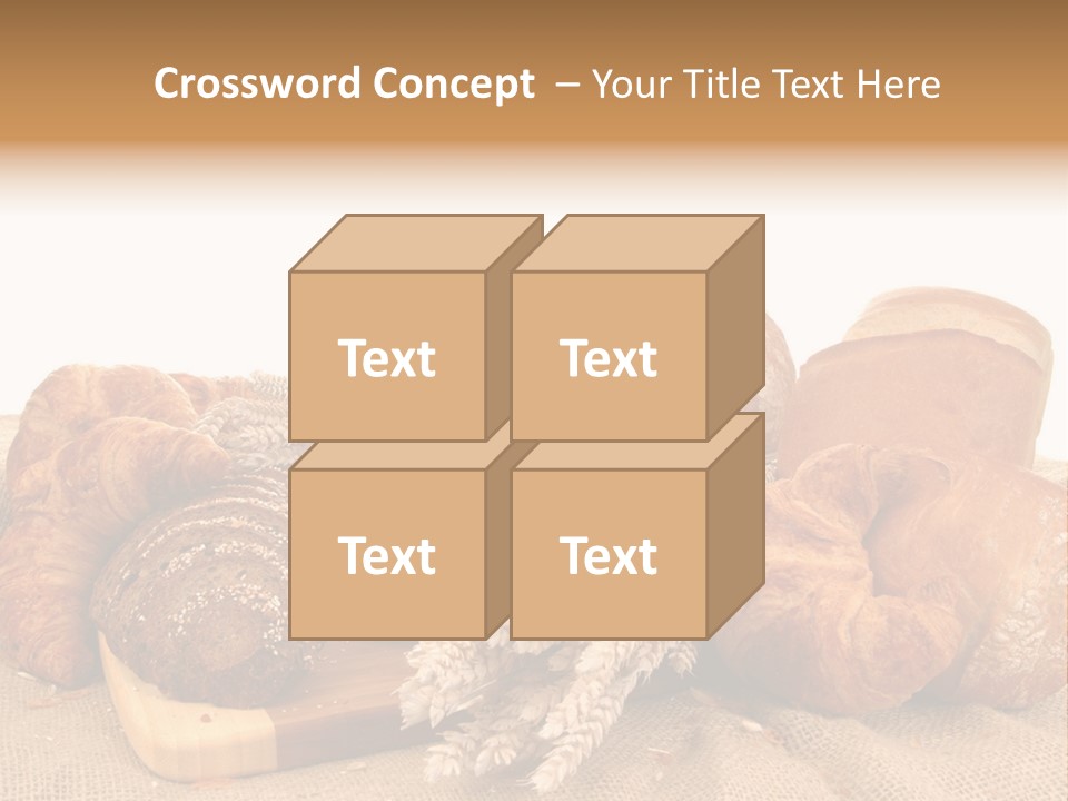 A Bunch Of Bread Powerpoint Template Is Shown PowerPoint Template