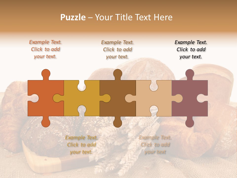 A Bunch Of Bread Powerpoint Template Is Shown PowerPoint Template