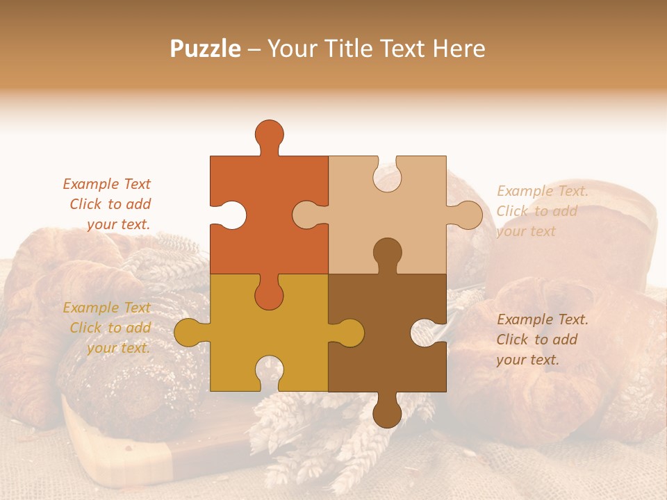 A Bunch Of Bread Powerpoint Template Is Shown PowerPoint Template