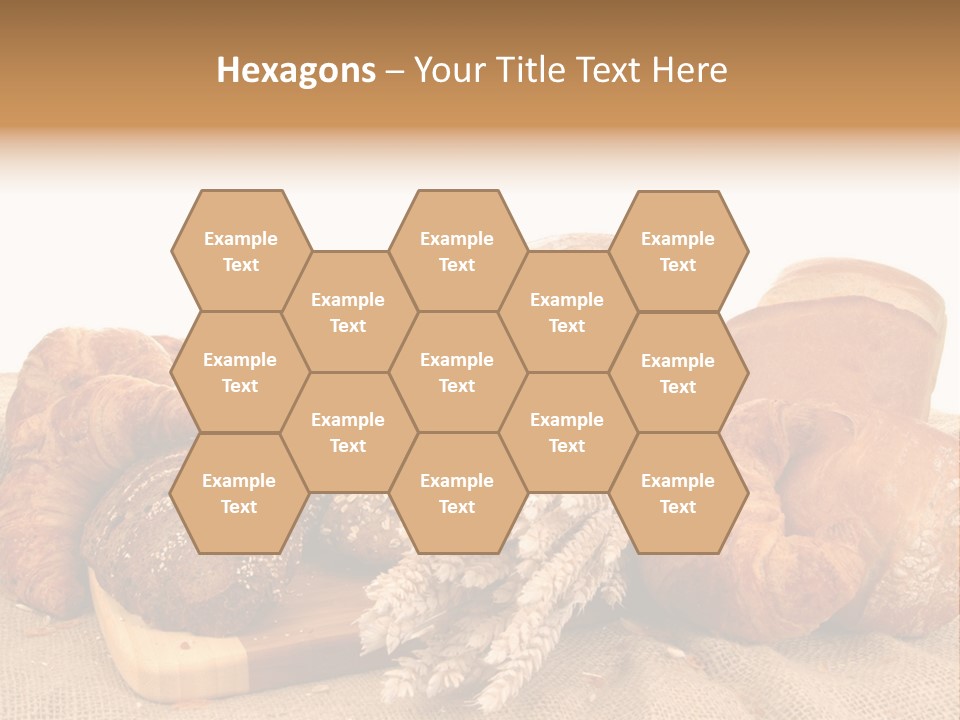 A Bunch Of Bread Powerpoint Template Is Shown PowerPoint Template