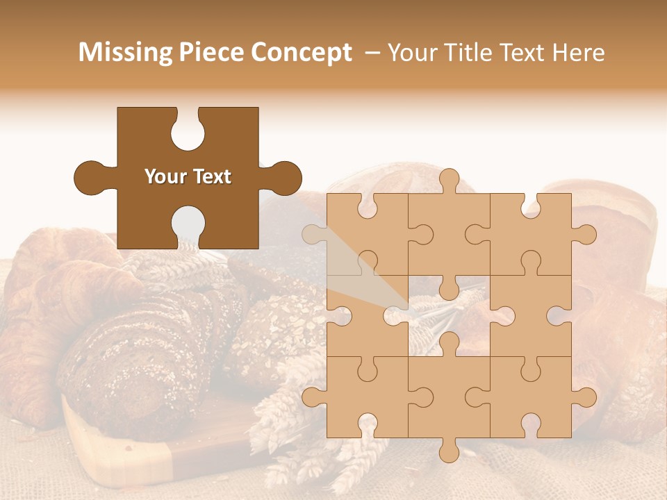 A Bunch Of Bread Powerpoint Template Is Shown PowerPoint Template