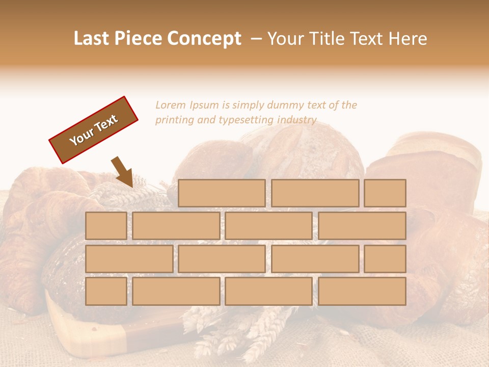 A Bunch Of Bread Powerpoint Template Is Shown PowerPoint Template