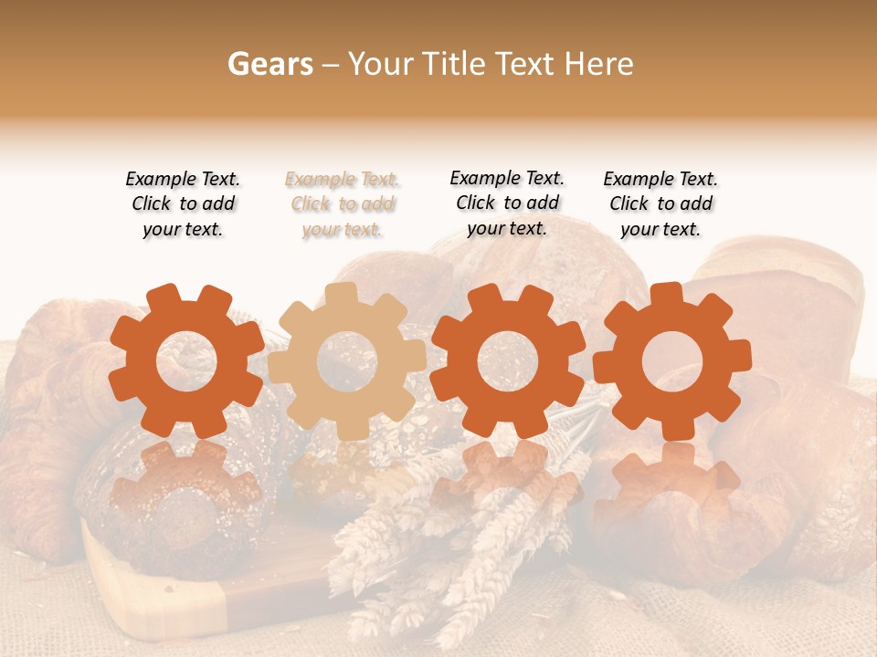 A Bunch Of Bread Powerpoint Template Is Shown PowerPoint Template