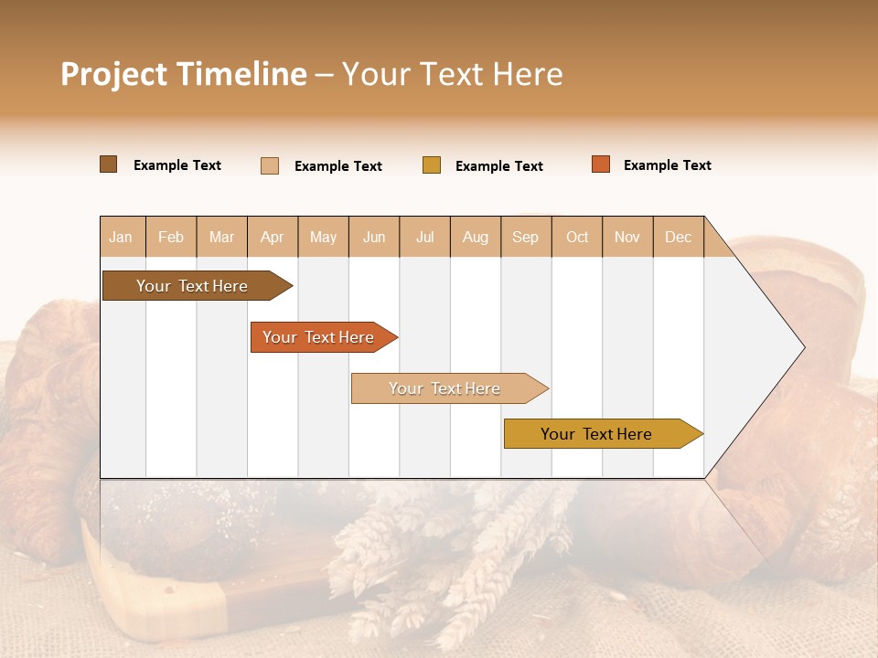 A Bunch Of Bread Powerpoint Template Is Shown PowerPoint Template