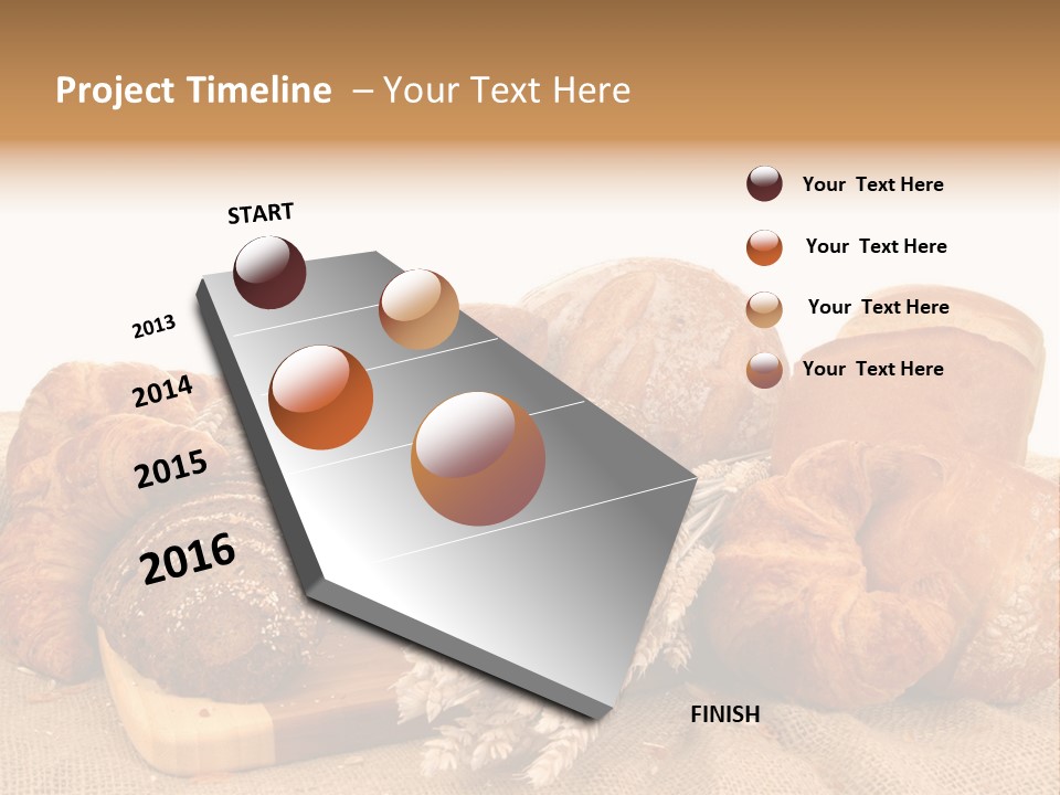 A Bunch Of Bread Powerpoint Template Is Shown PowerPoint Template