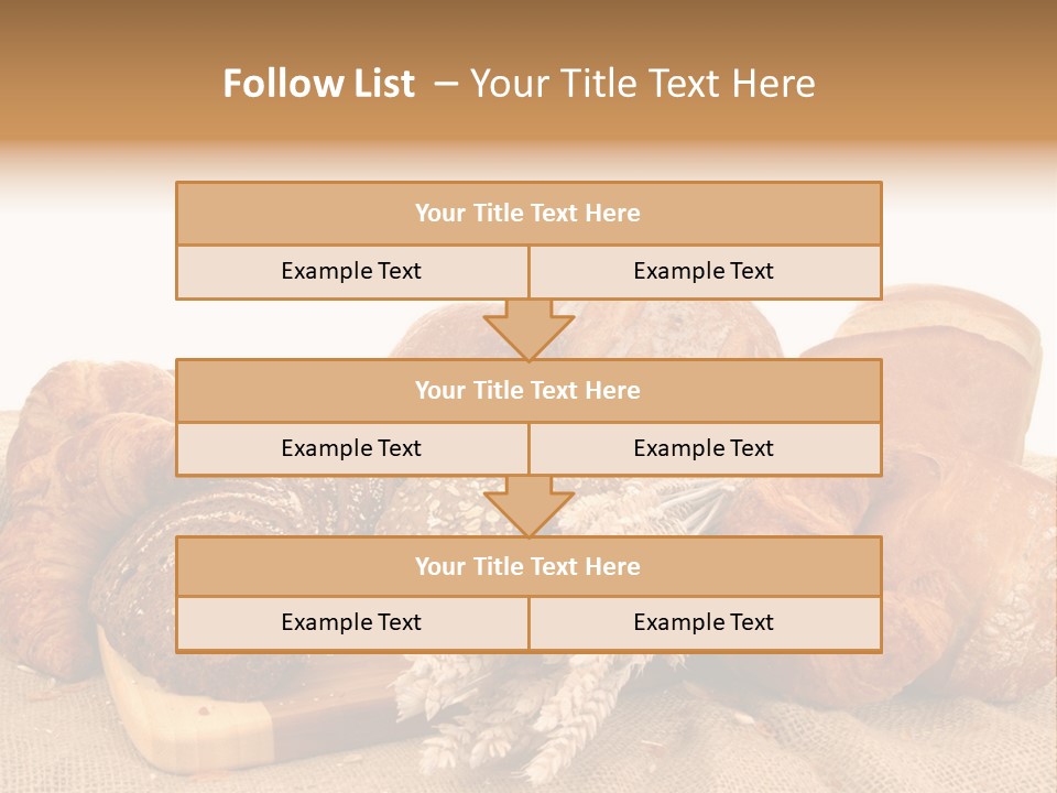 A Bunch Of Bread Powerpoint Template Is Shown PowerPoint Template