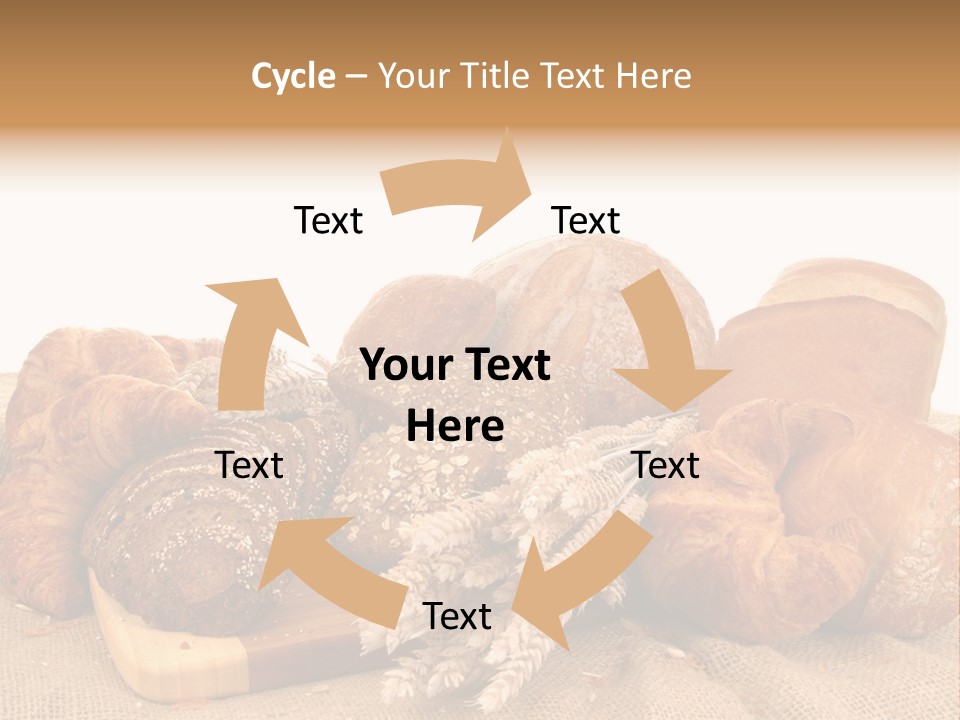 A Bunch Of Bread Powerpoint Template Is Shown PowerPoint Template