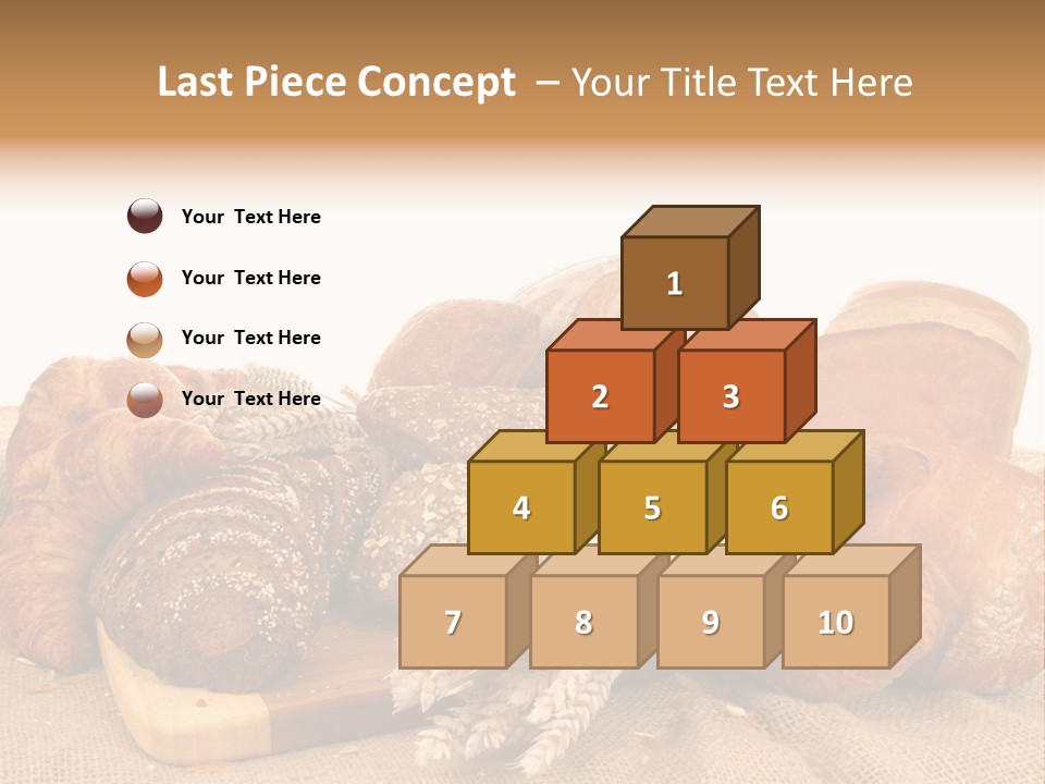A Bunch Of Bread Powerpoint Template Is Shown PowerPoint Template