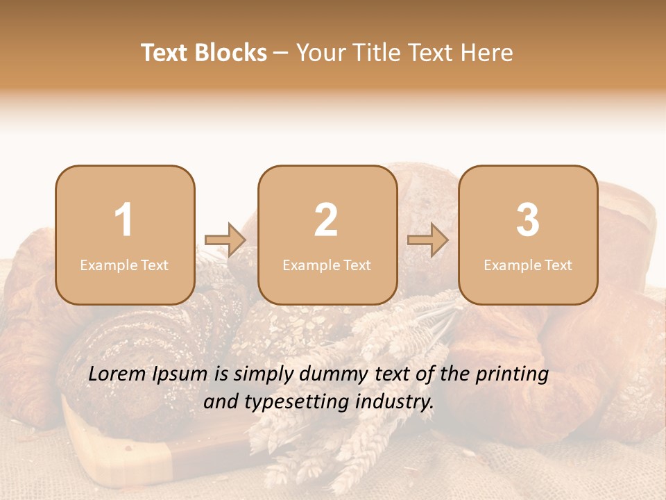A Bunch Of Bread Powerpoint Template Is Shown PowerPoint Template