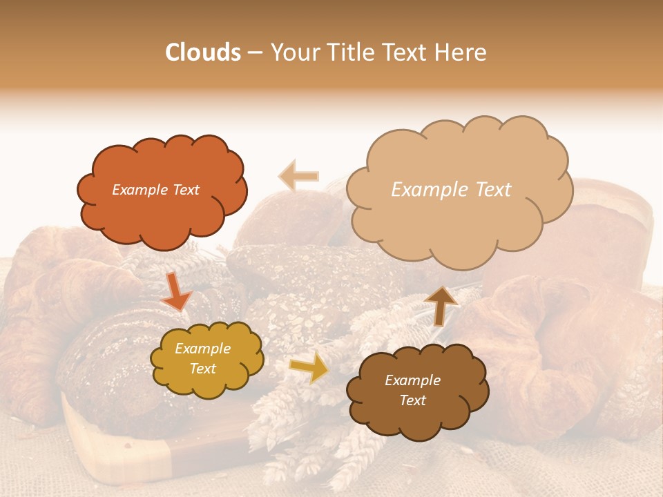 A Bunch Of Bread Powerpoint Template Is Shown PowerPoint Template