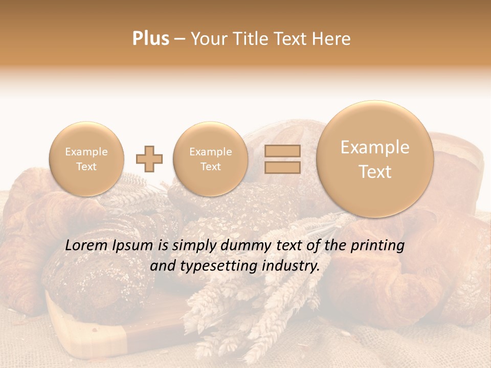 A Bunch Of Bread Powerpoint Template Is Shown PowerPoint Template
