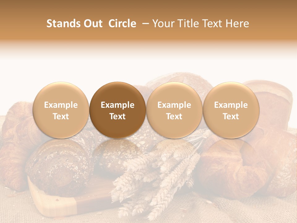 A Bunch Of Bread Powerpoint Template Is Shown PowerPoint Template