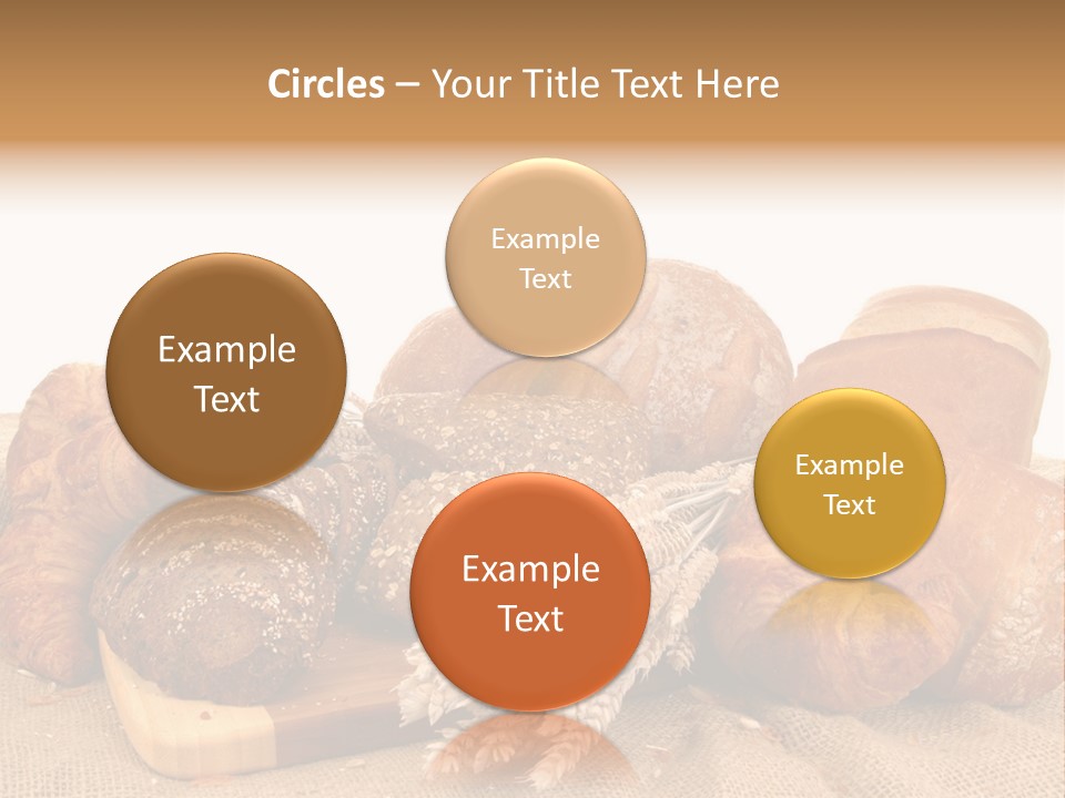 A Bunch Of Bread Powerpoint Template Is Shown PowerPoint Template