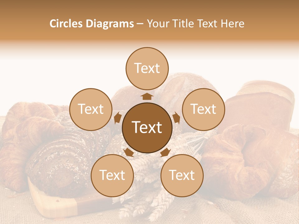 A Bunch Of Bread Powerpoint Template Is Shown PowerPoint Template