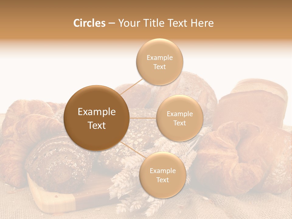 A Bunch Of Bread Powerpoint Template Is Shown PowerPoint Template