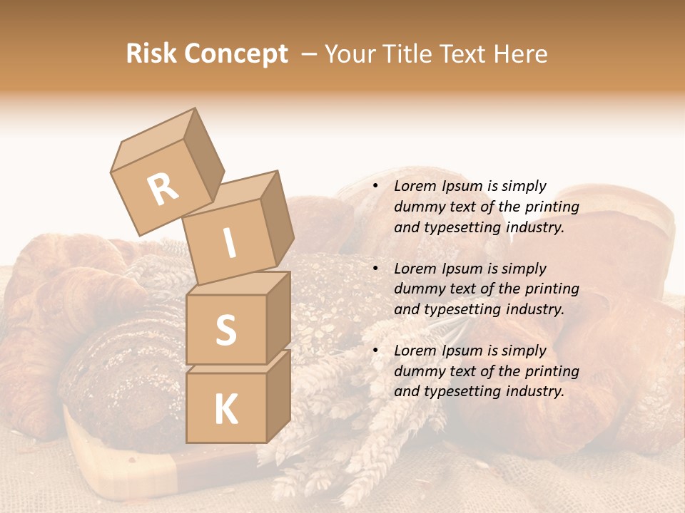 A Bunch Of Bread Powerpoint Template Is Shown PowerPoint Template