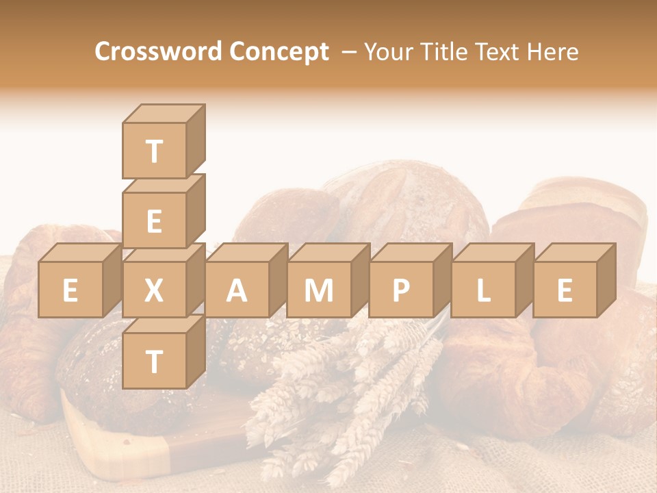 A Bunch Of Bread Powerpoint Template Is Shown PowerPoint Template