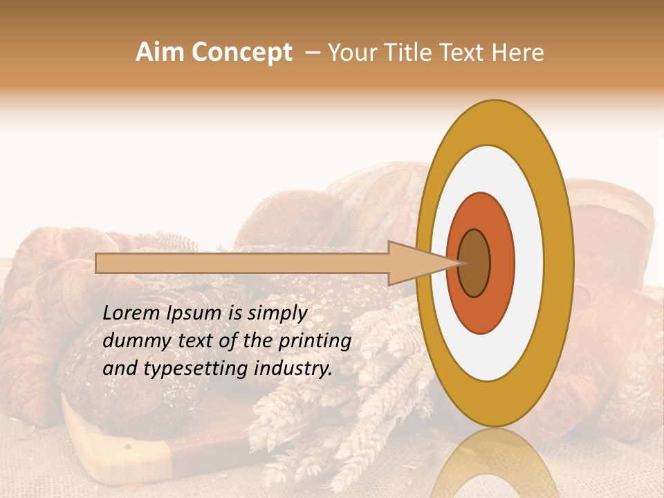 A Bunch Of Bread Powerpoint Template Is Shown PowerPoint Template