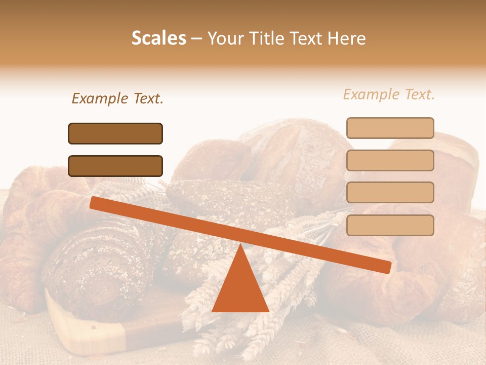A Bunch Of Bread Powerpoint Template Is Shown PowerPoint Template