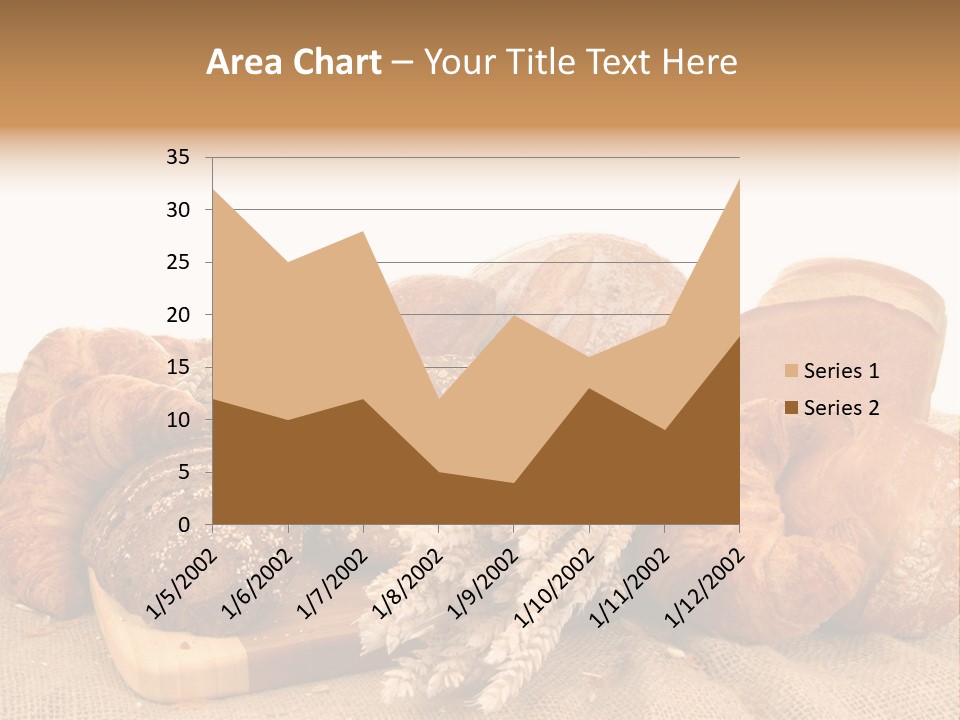 A Bunch Of Bread Powerpoint Template Is Shown PowerPoint Template
