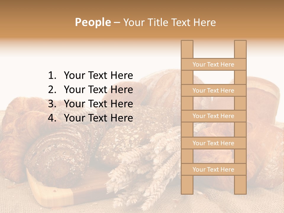 A Bunch Of Bread Powerpoint Template Is Shown PowerPoint Template