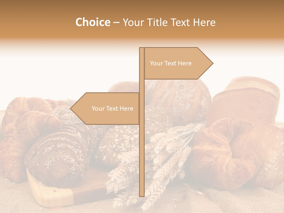A Bunch Of Bread Powerpoint Template Is Shown PowerPoint Template