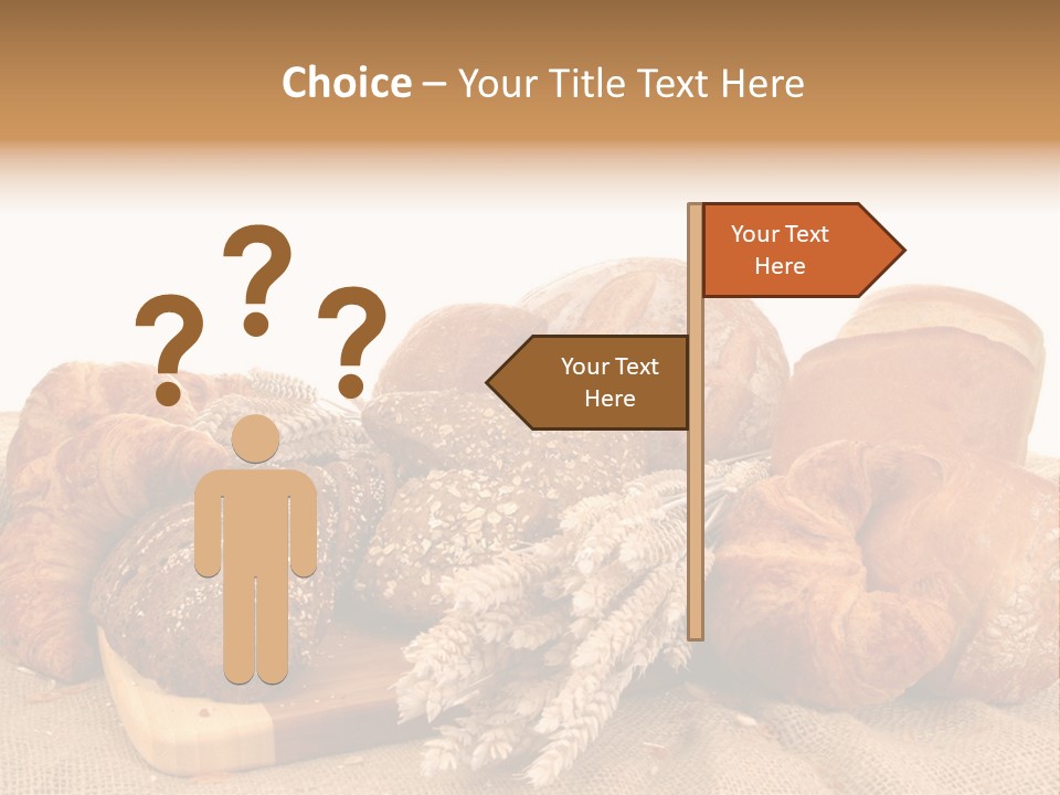 A Bunch Of Bread Powerpoint Template Is Shown PowerPoint Template