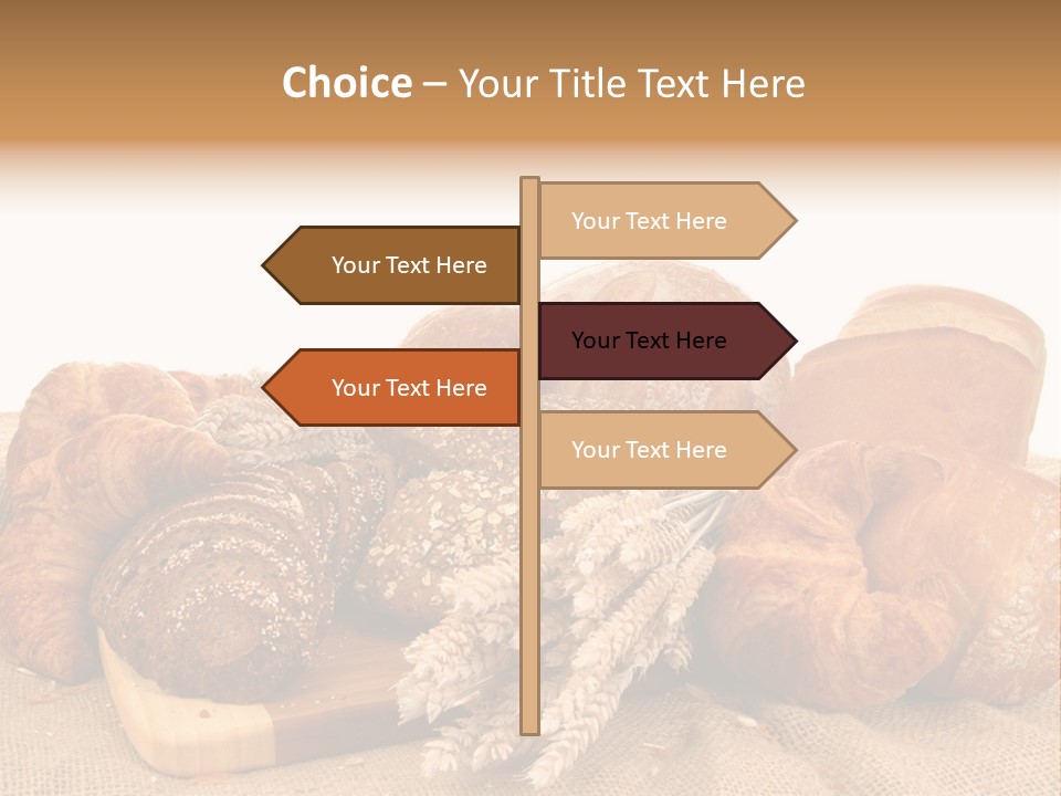 A Bunch Of Bread Powerpoint Template Is Shown PowerPoint Template