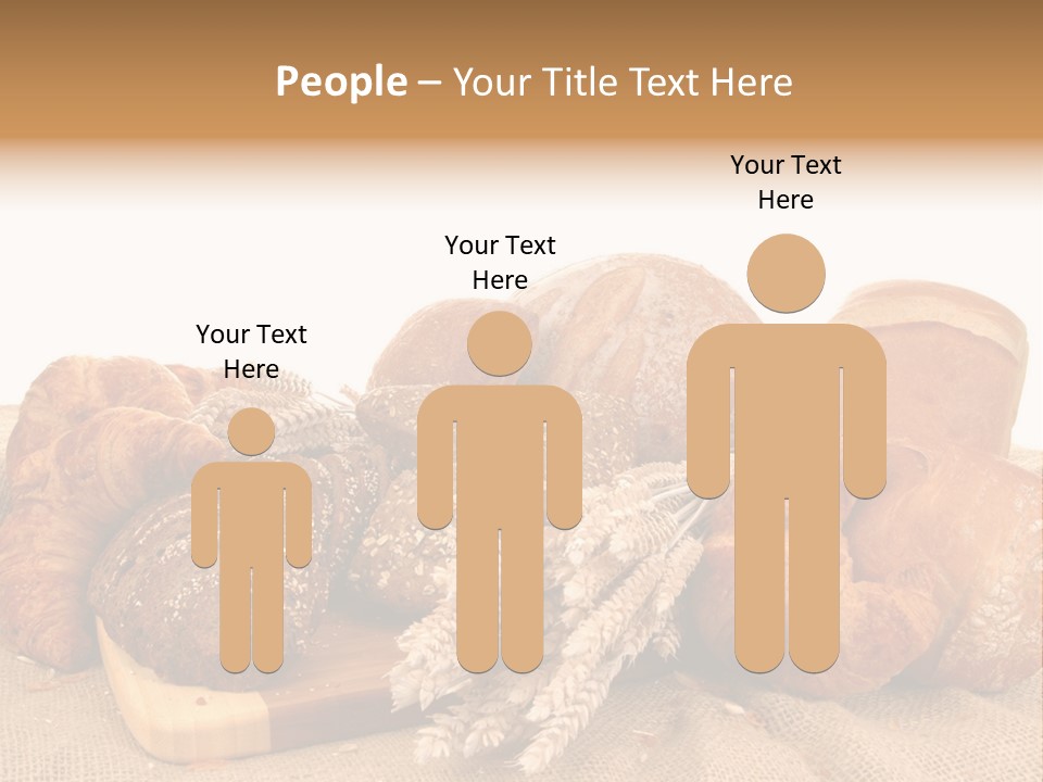 A Bunch Of Bread Powerpoint Template Is Shown PowerPoint Template