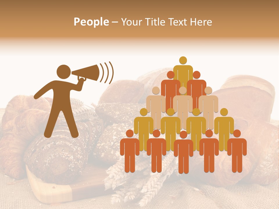 A Bunch Of Bread Powerpoint Template Is Shown PowerPoint Template