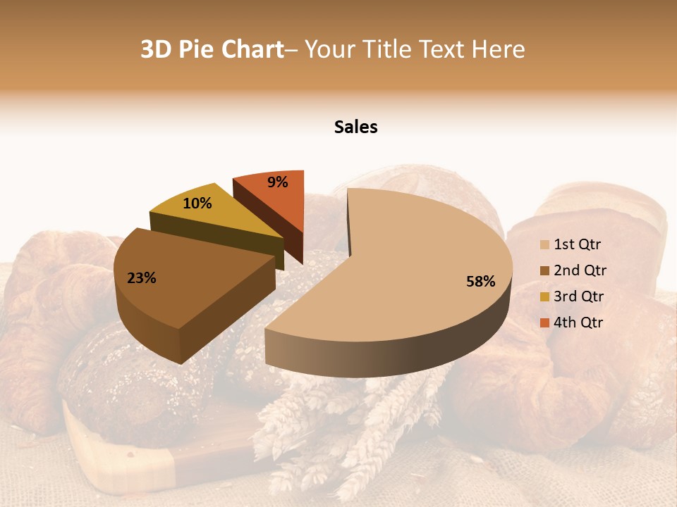 A Bunch Of Bread Powerpoint Template Is Shown PowerPoint Template