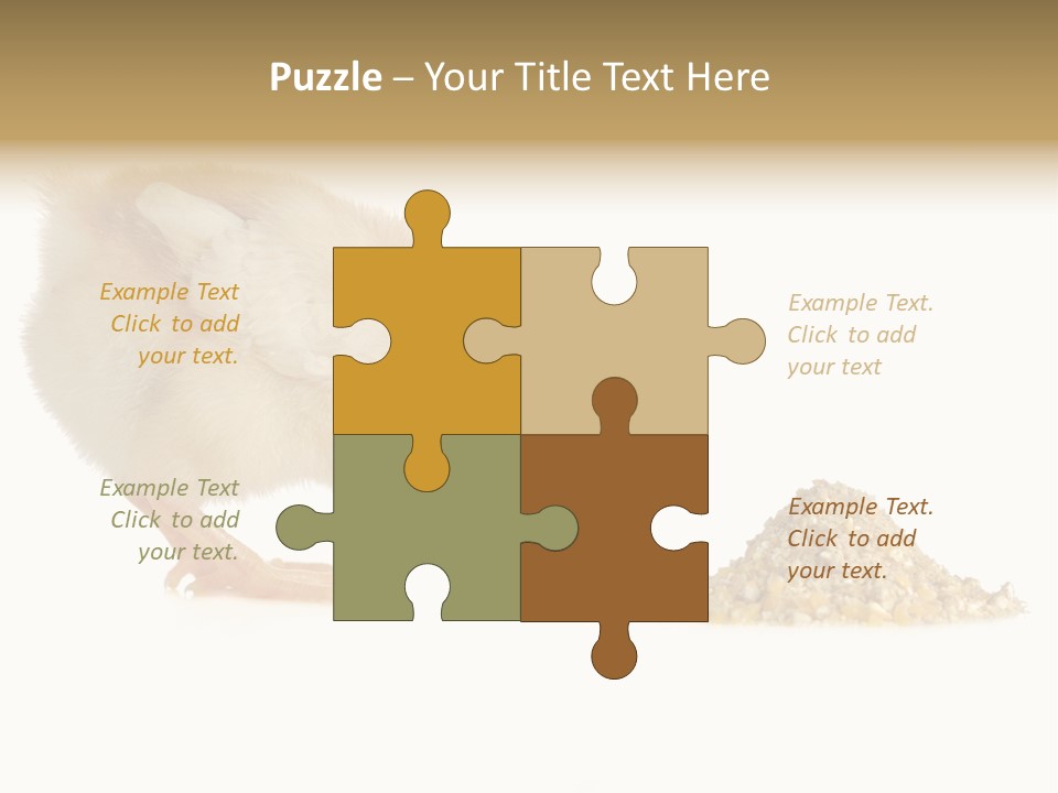 Fleecy Hen Hairy PowerPoint Template