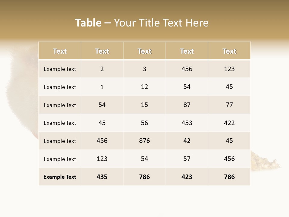 Fleecy Hen Hairy PowerPoint Template