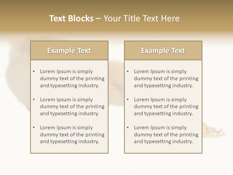 Fleecy Hen Hairy PowerPoint Template